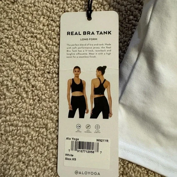 ALO REAL BRA TANK SIZE XS - Picture 3 of 3